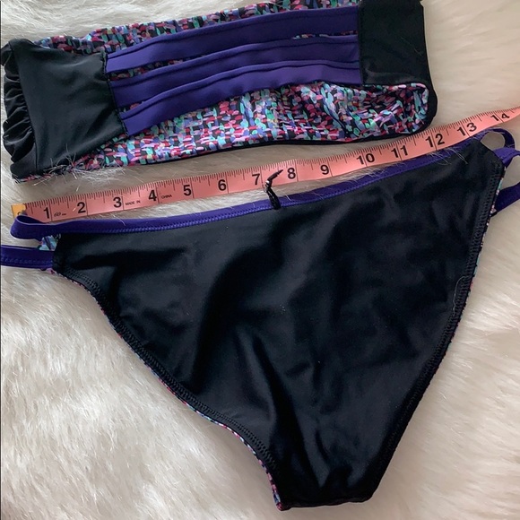 Reverseable bikini set color pixeled and black - Picture 13 of 16